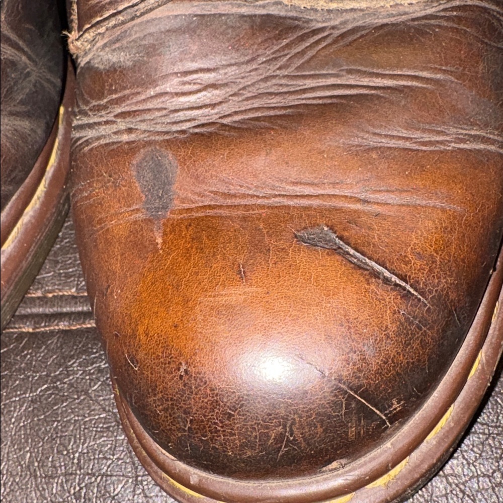 Doc Marten brown leather boots made in England EU size 45, US size 12 - Picture 11 of 15